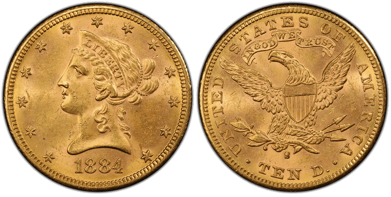 1884 (S) Liberty Head Eagle