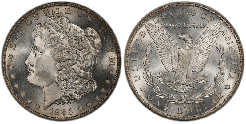 1884 (S) Morgan Dollar