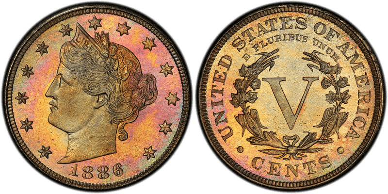 1886 Proof Liberty Head Nickel