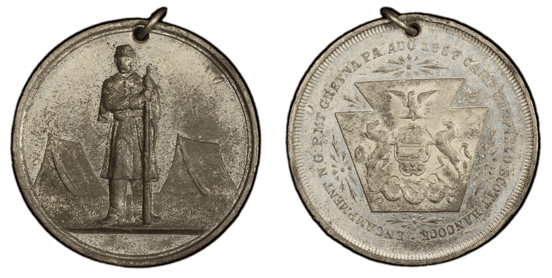 1887 Medal Camp Winfield Al 38mm
