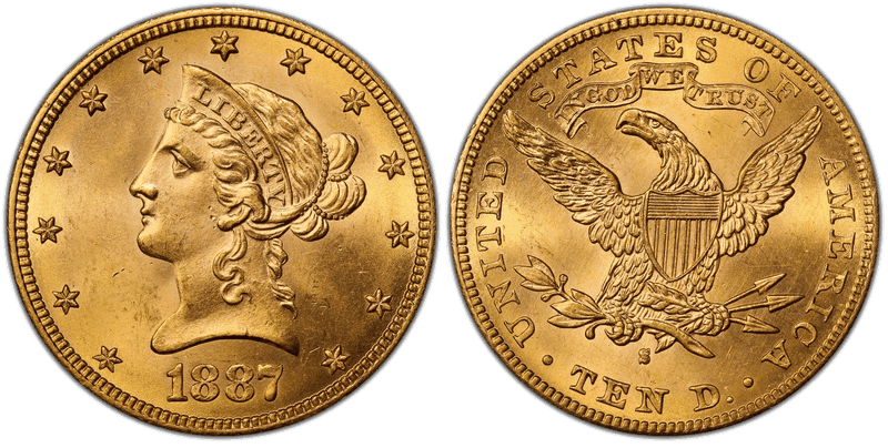 1887 (S) Liberty Head Eagle