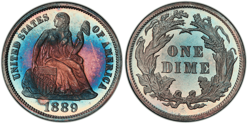 1889 Seated Liberty Dime