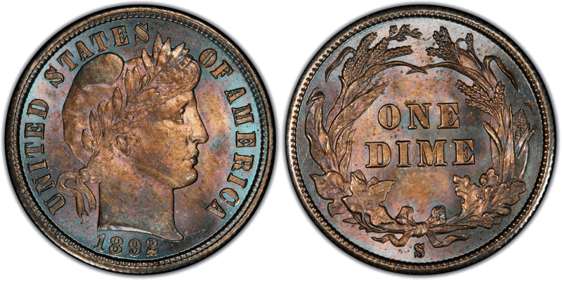 1892 (S) Barber Dime