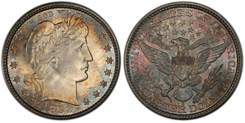 1892 (S) Barber Quarter