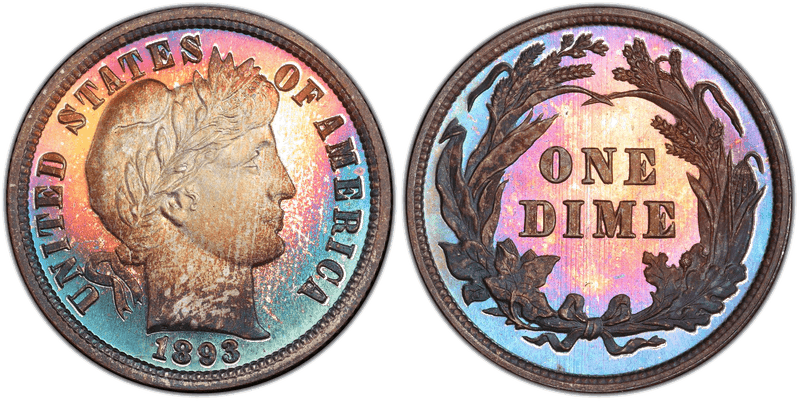 1893 Proof Barber Dime