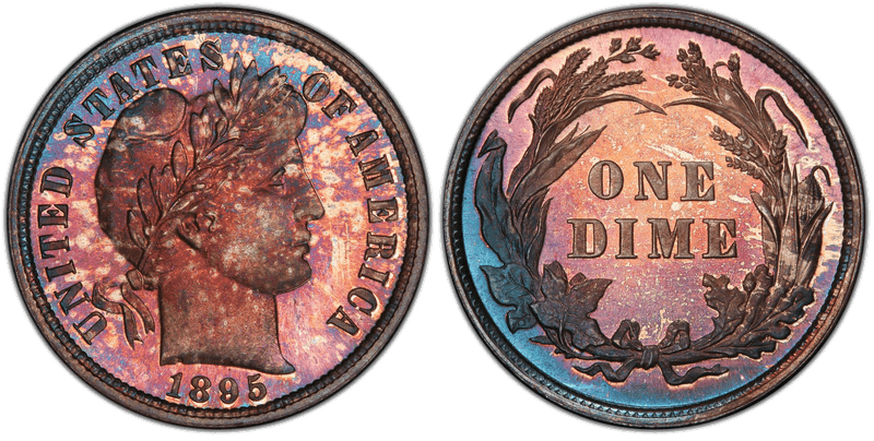 1895 Proof Barber Dime