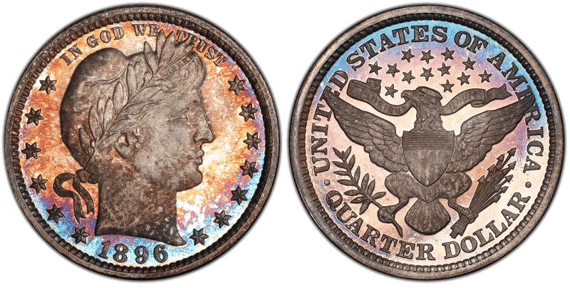 1896 Proof Barber Quarter