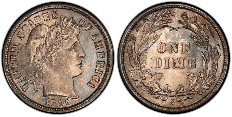 1896 (S) Barber Dime