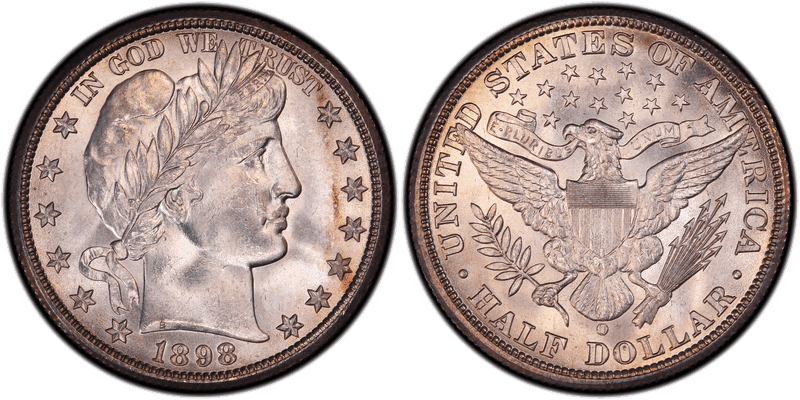 1898 Barber Half Dollar
