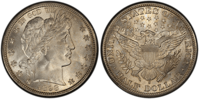 1898 (S) Barber Half Dollar