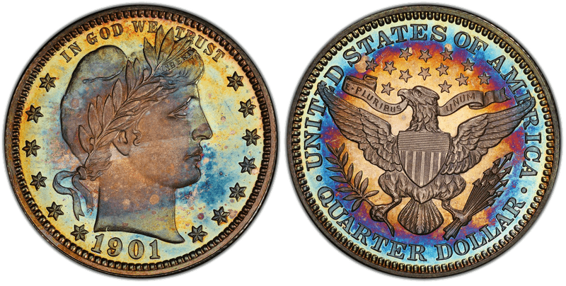 1901 Proof Barber Quarter