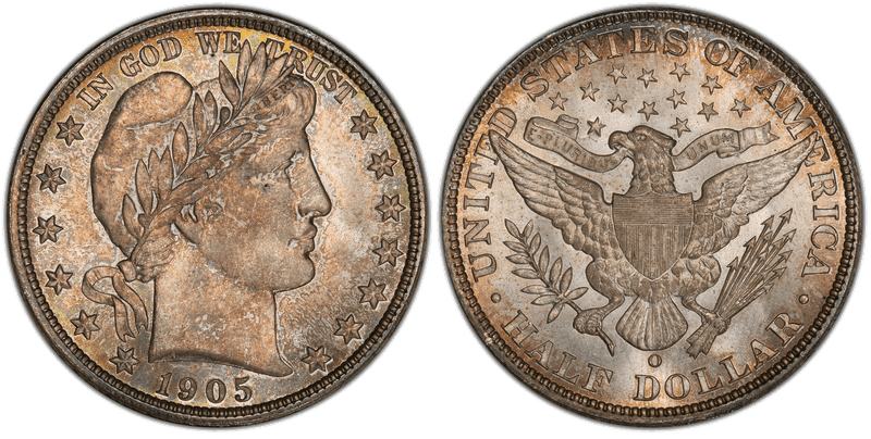 1905 Barber Half Dollar