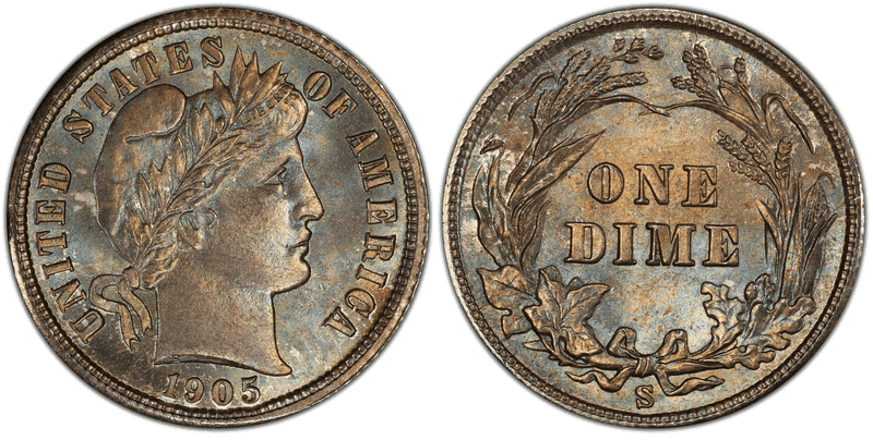 1905 (S) Barber Dime