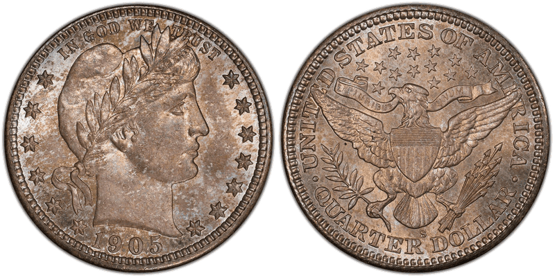 1905 (S) Barber Quarter
