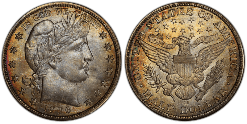 1906 Barber Half Dollar