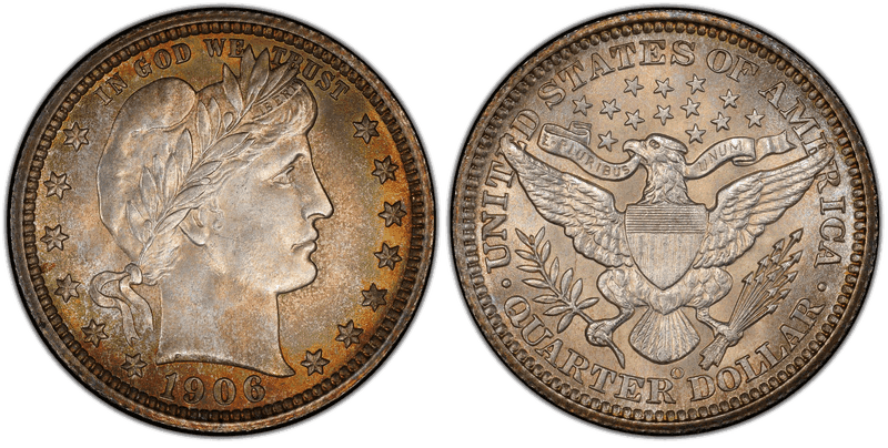 1906 (O) Barber Quarter
