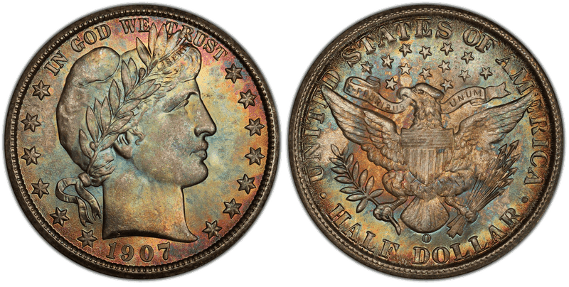 1907 (O) Barber Half Dollar