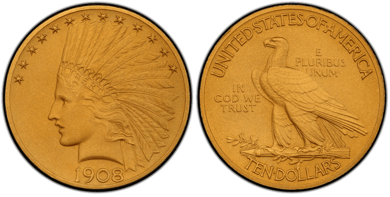 1908 Proof Indian Head Eagle - Matte