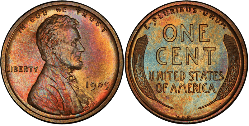 1909 Proof Lincoln Wheat Cent - VDB