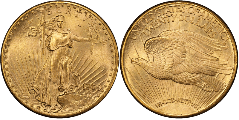 1909 (S) St. Gaudens Double Eagle