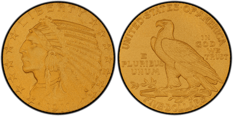1911 Proof Indian Head Half Eagle