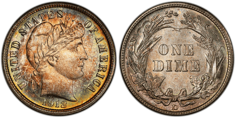 1912 Barber Dime