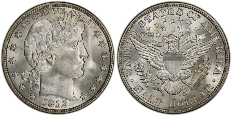 1912 (S) Barber Half Dollar