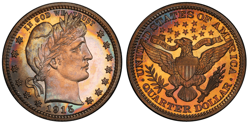 1915 Proof Barber Quarter