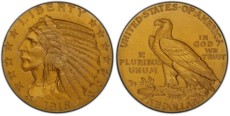 1915 Indian Head Half Eagle