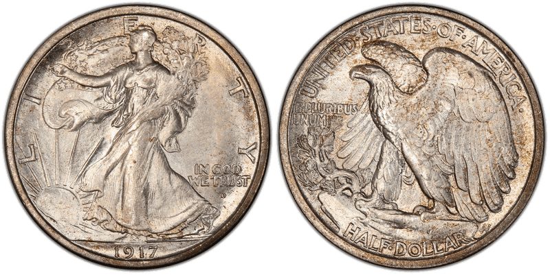 1917 Walking Liberty Half Dollar
