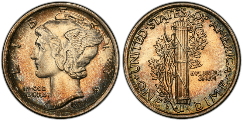 1926 Mercury Dime