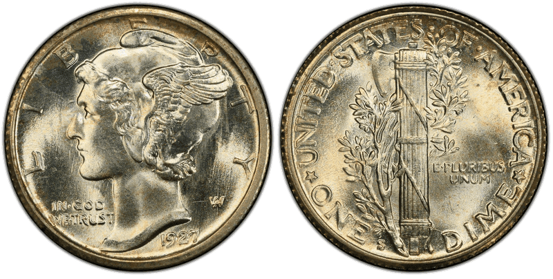 1927 (S) Mercury Dime