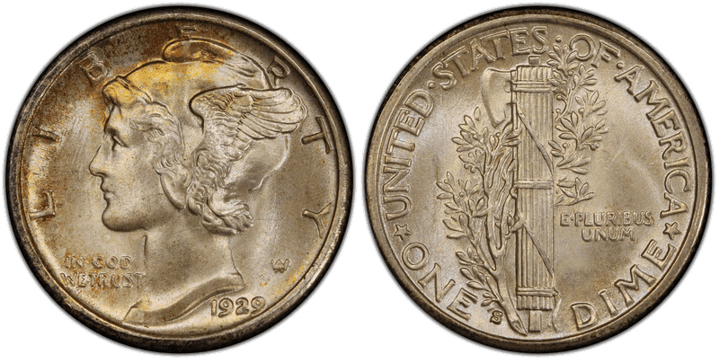 1929 (S) Mercury Dime