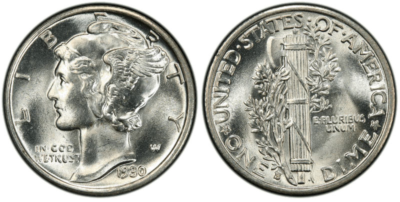 1930 (S) Mercury Dime