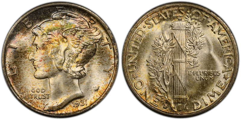 1931 (S) Mercury Dime