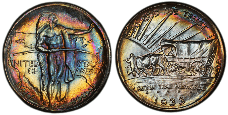 1933 Oregon Trail Memorial Commemorative Half Dollar