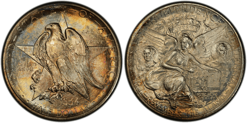 1934 Texas Independence Centennial Commemorative Half Dollar