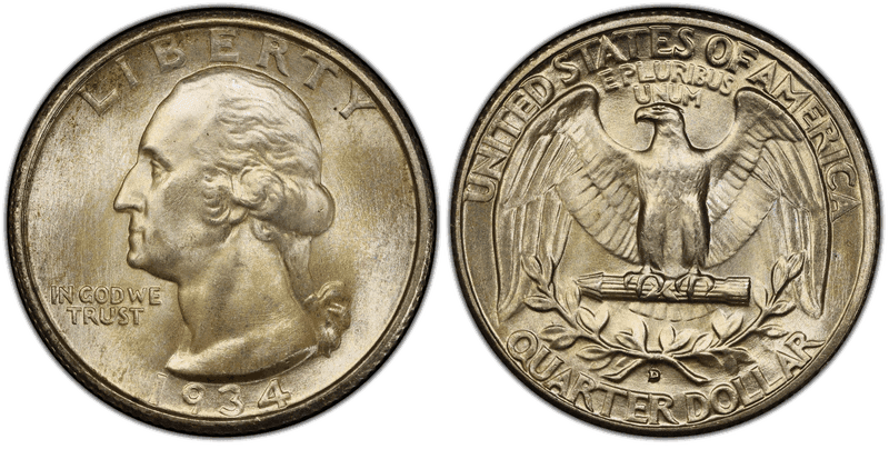 1934 (D) Washington Quarter