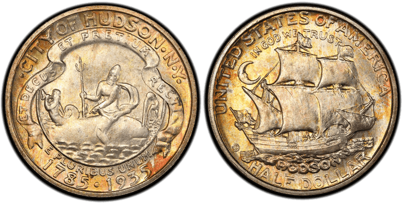1935 Hudson New York Sesquicentennial Commemorative Half Dollar