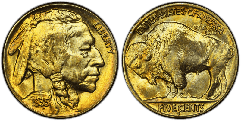 1935 (S) Buffalo Nickel