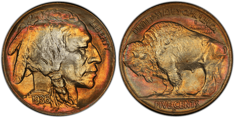 1936 (D) Buffalo Nickel