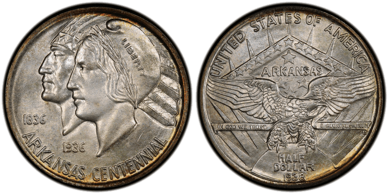 1938 Arkansas Half Dollar