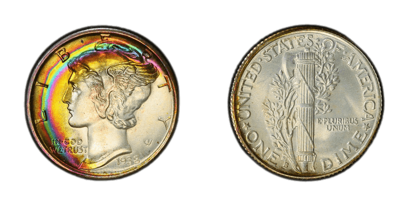 1938 (S) Mercury Dime