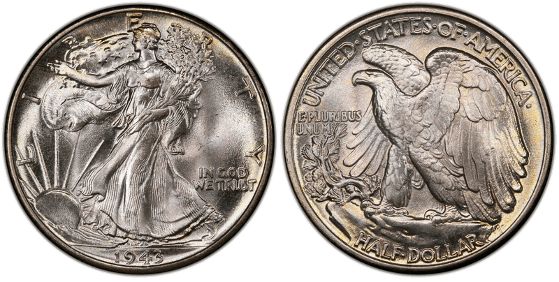 1943 Walking Liberty Half Dollar