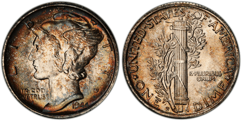 1944 (S) Mercury Dime