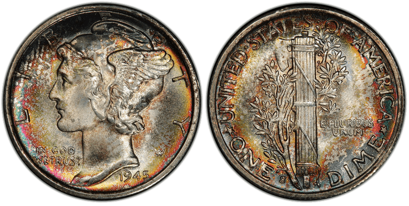 1945 (S) Mercury Dime