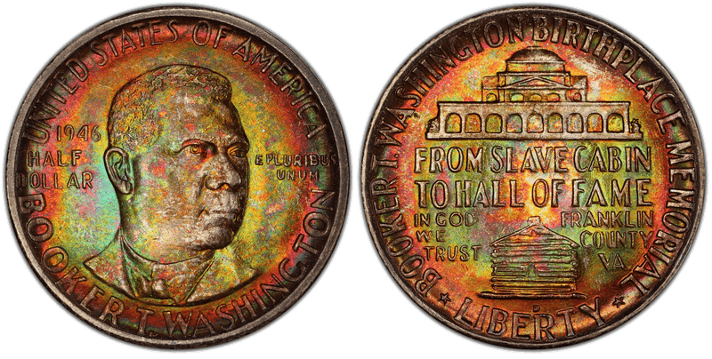 1946 (D) Booker T. Washington Half Dollar