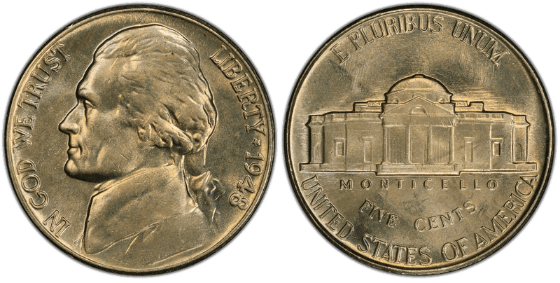 1948 Jefferson Nickel