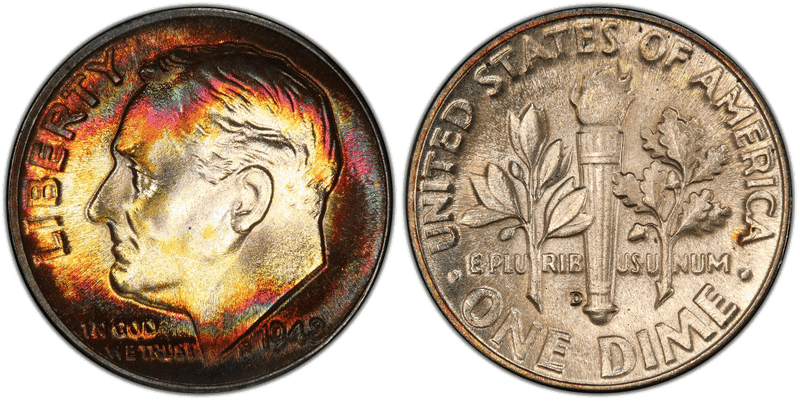 1948 Roosevelt Dime