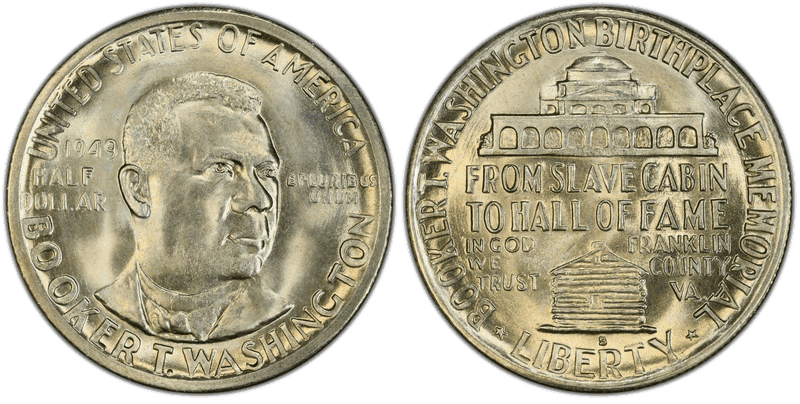 1949 (S) Booker T. Washington Half Dollar